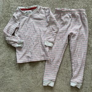 The Little White Company Striped Pajama Set 3–4Y Organic Cotton